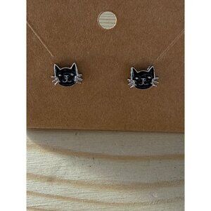 Cat Face Stud Earrings Cute & Quirky Jewelry